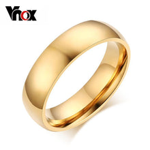 Load image into Gallery viewer, Vnox 6mm Classic Wedding Ring for Men Women