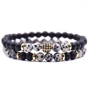 HYHONEY 2pc/sets Natural stone Bracelet