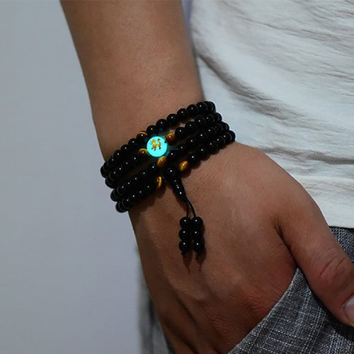 Dragon Black Buddha Beads Bangles