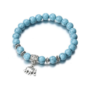 Classic Acrylic Blue Beaded Bracelets