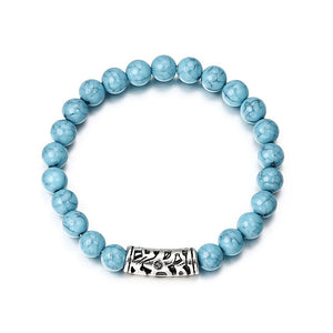 Classic Acrylic Blue Beaded Bracelets